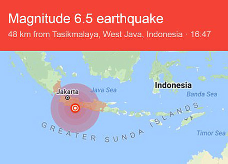 Tiga Tewas di Tiga Provinsi akibat Gempa Tasikmalaya